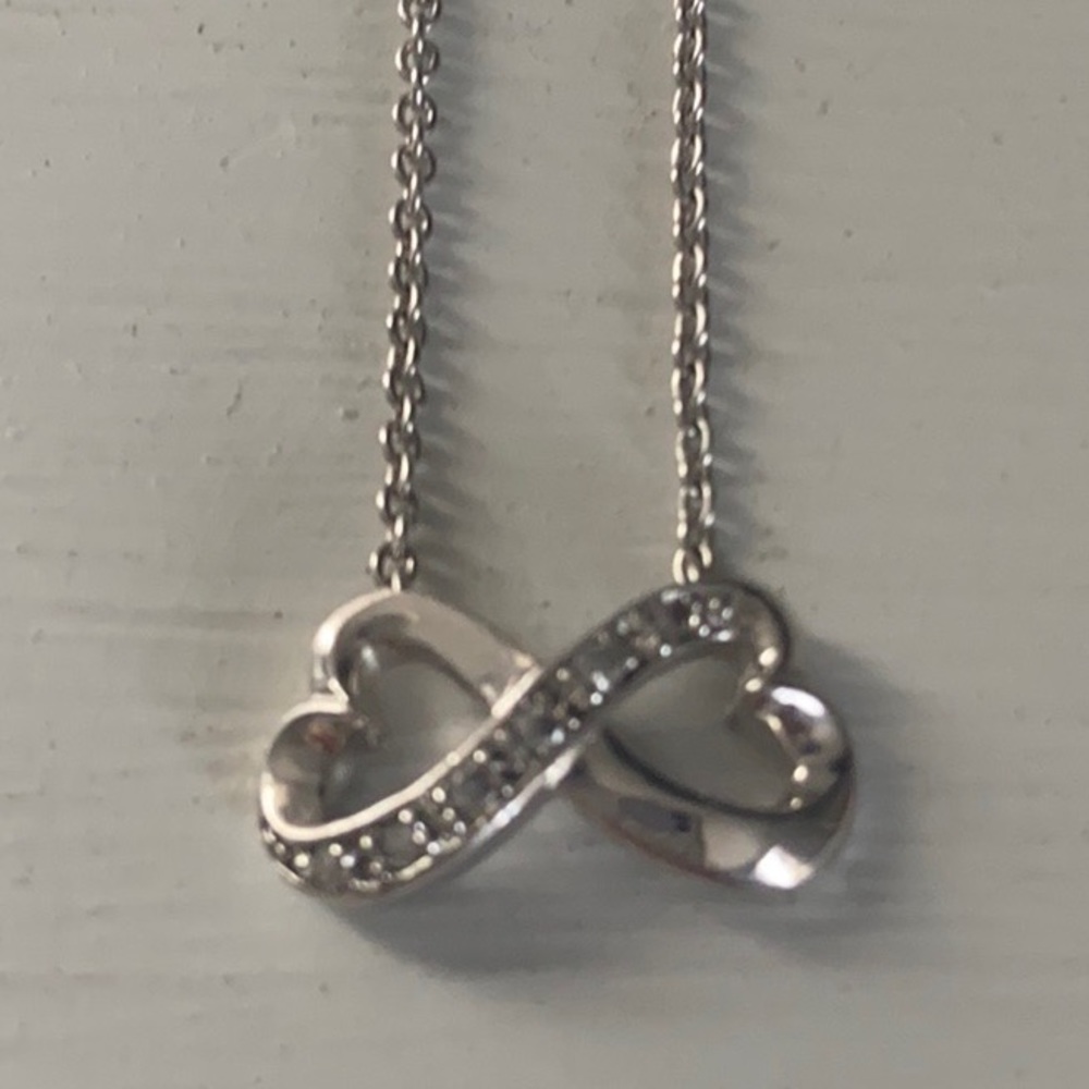Infinity heart necklace